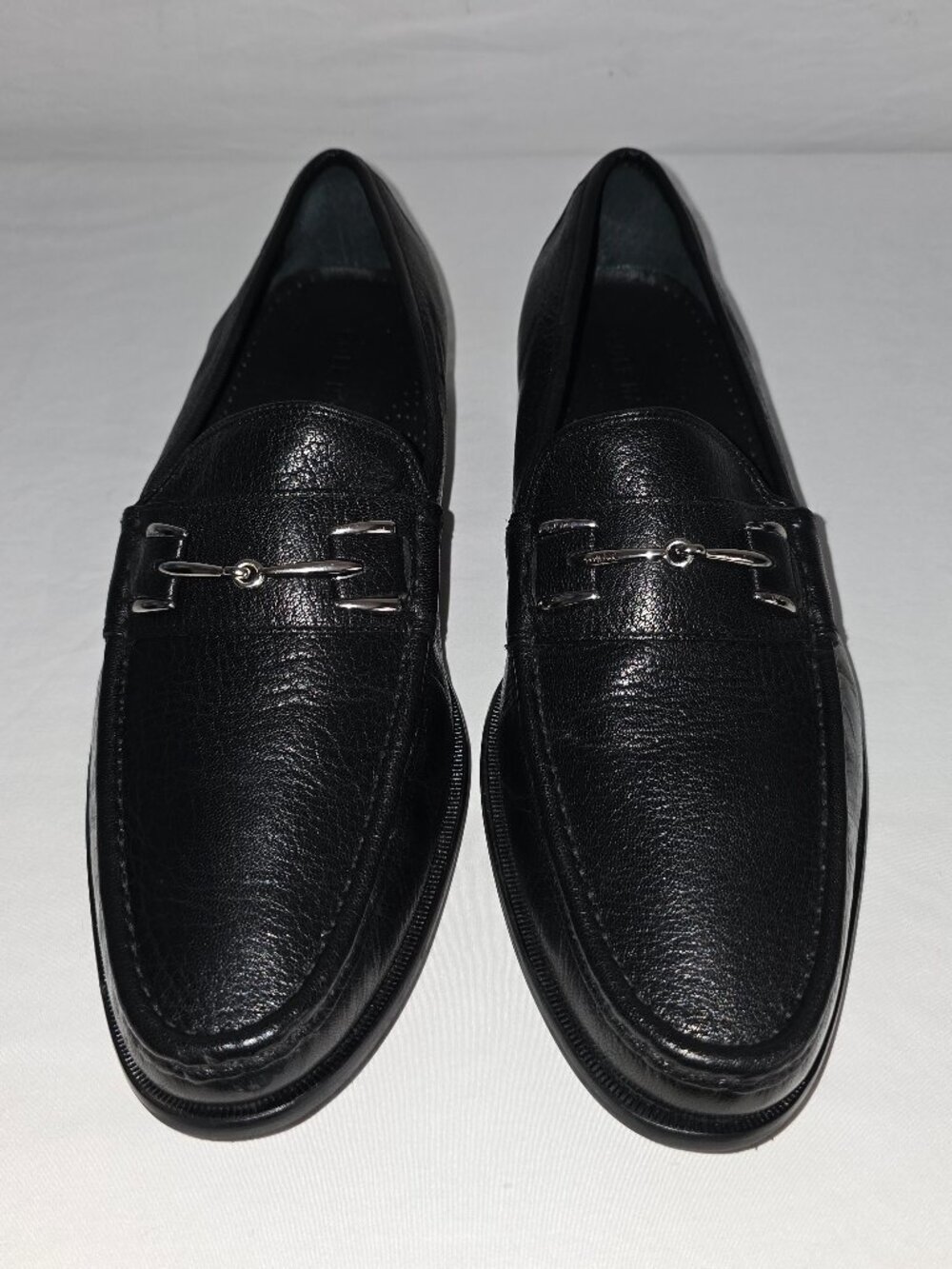 Cole Haan Black Pebble Grain Leather Horsebit Loafers C08170 Size 9.5 M US